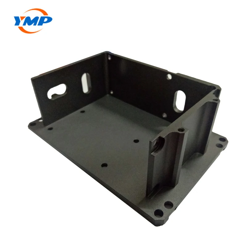 CNC Anodized Aluminum Milling Turning Black Finished Sandblast Components Parts